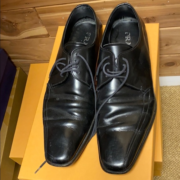 Prada leather oxford shoes main image 5